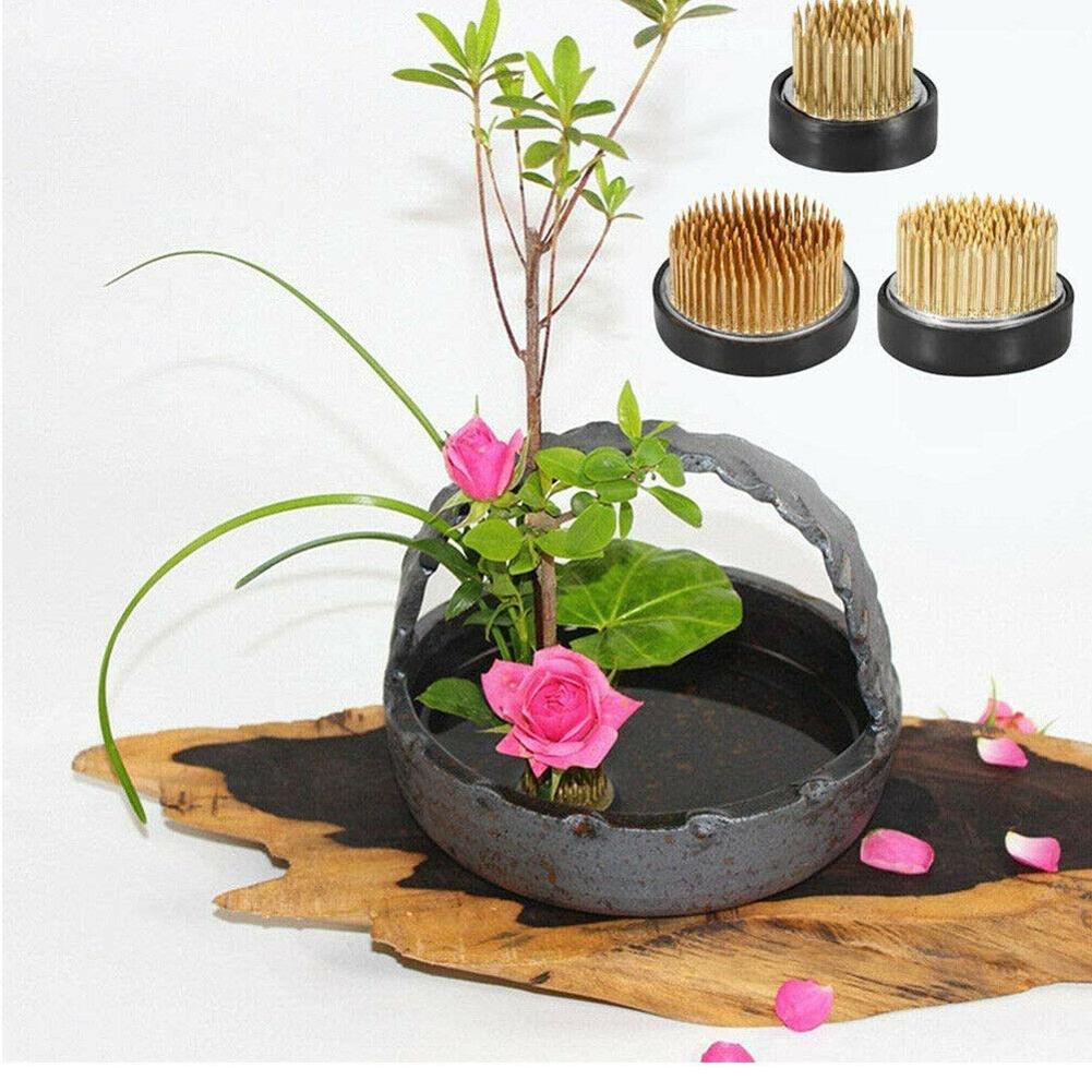 Ikebana Vase Kenzan - Ronde Ikebana Bloem Kikker Met Pakking